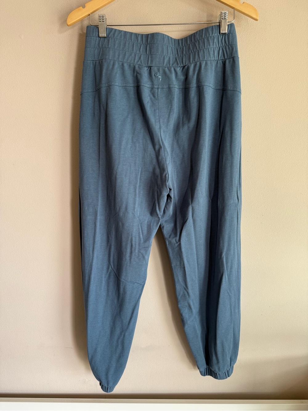 JoyLab Womens High Waisted Athletic Joggers Blue Elastic Waist Sweatpants